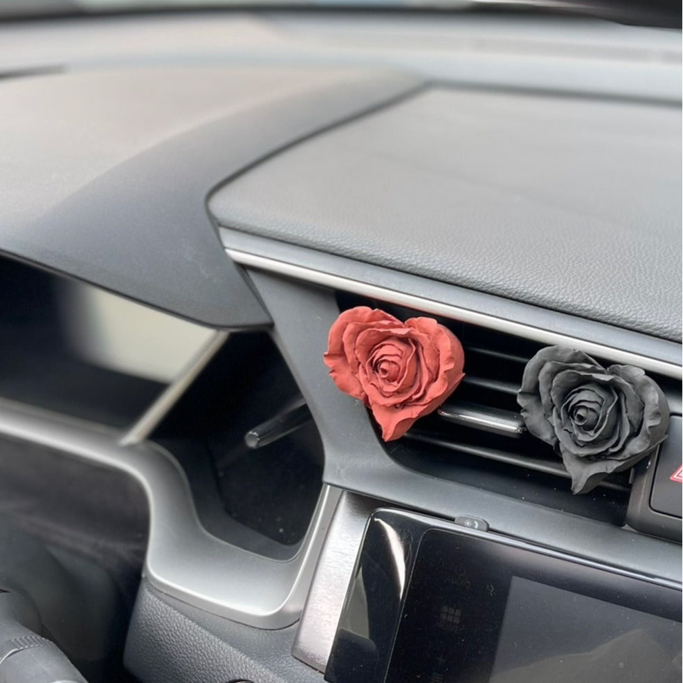 【Roses Heart】Car Vent Clips, Car Aromatherapy Diffuser, Car Decorations