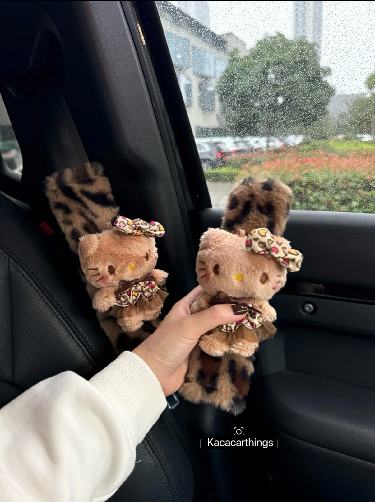 [Leopard Kitty] Seat Belt Cover