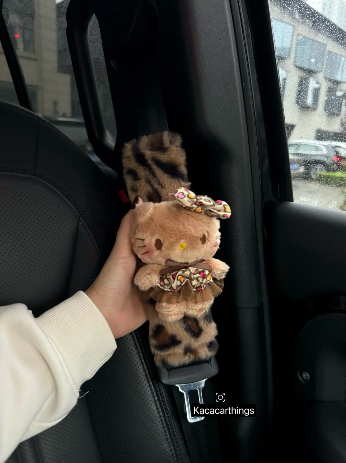 [Leopard Kitty] Seat Belt Cover