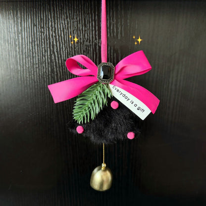 [Black&Pink Tree Pendant] Rear-mirror Car Pendants, Christmas Gift