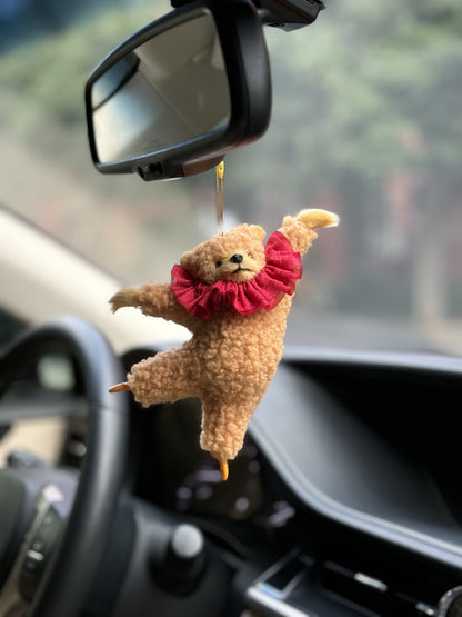 【Ballet Bear】Rearview Mirrow Pendant, Cute Car Decoration