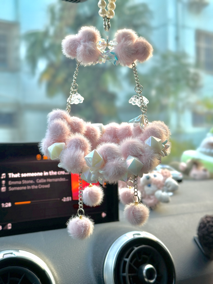 【Moon Boat】Rearview Mirrow Pendant, Plush Pendant, Car Decoration