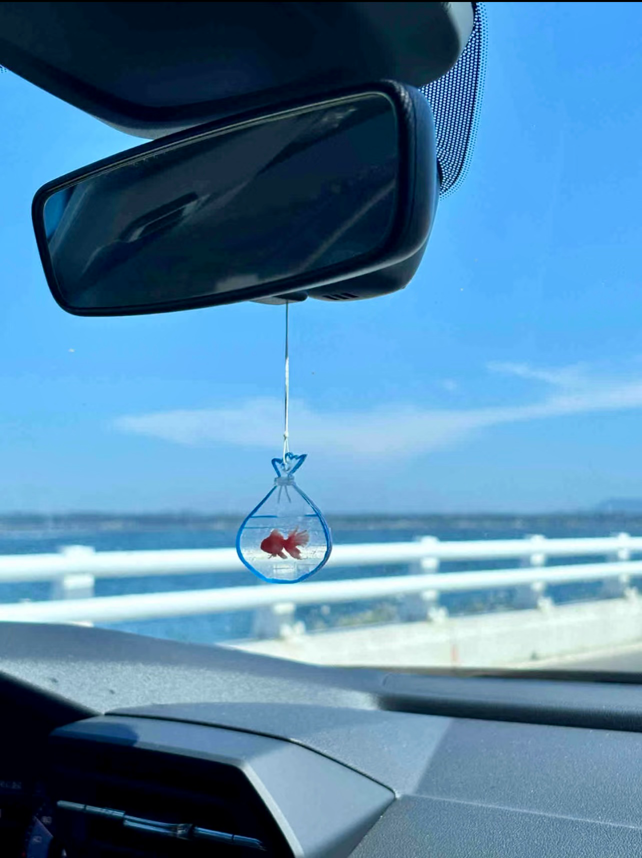 【Gold Fish】Rearview Mirrow Pendant, Car Decoration