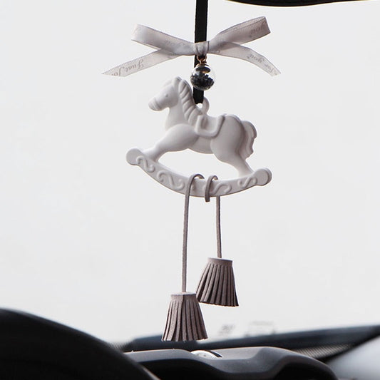 【Carousel-Grey&White】Rearview Mirrow Hanging Diffuser