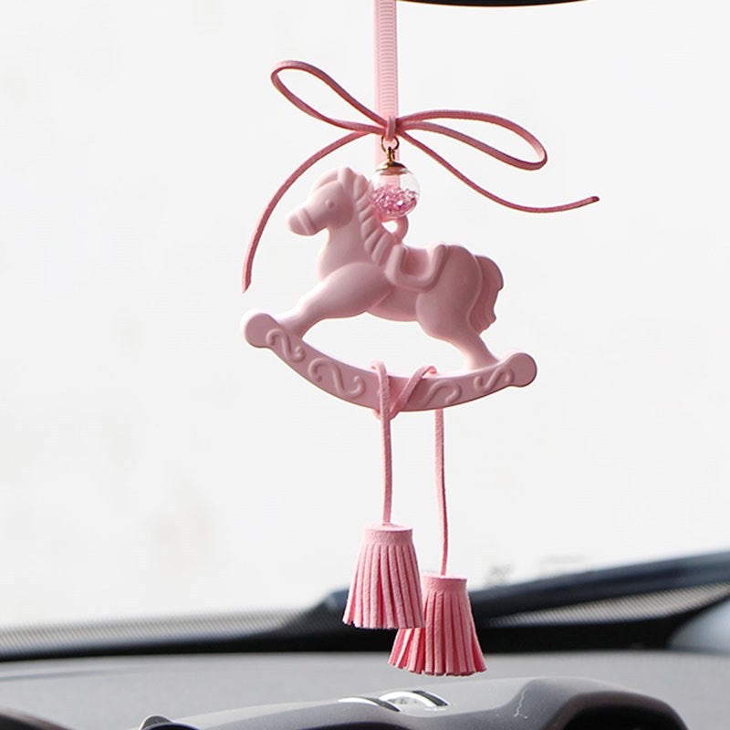 【Carousel-Pink White】Rearview Mirrow Hanging Diffuser