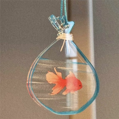 【Gold Fish】Rearview Mirrow Pendant, Car Decoration